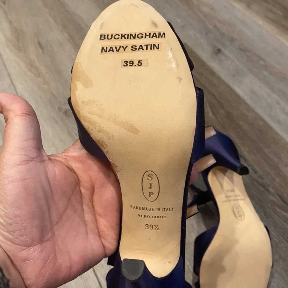 SJP Buckingham Navy blue heels - Picture 7 of 7